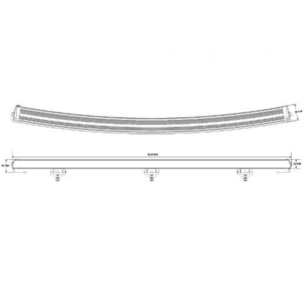 LED auxiliary light W-LIGHT SURGE SUPER SLIM 40 1605-NS3879