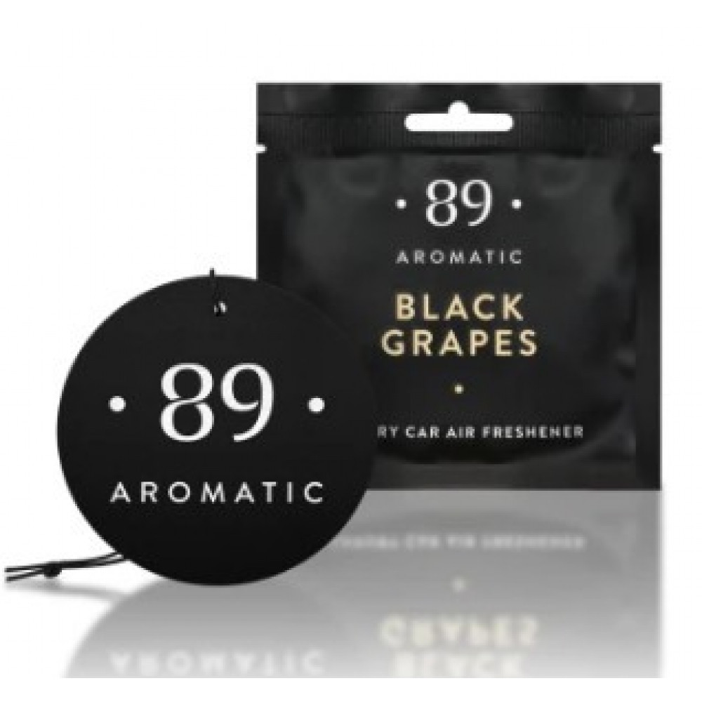 Auton paperinen ilmanraikastin "BLACK GRAPES" AROMATIC89