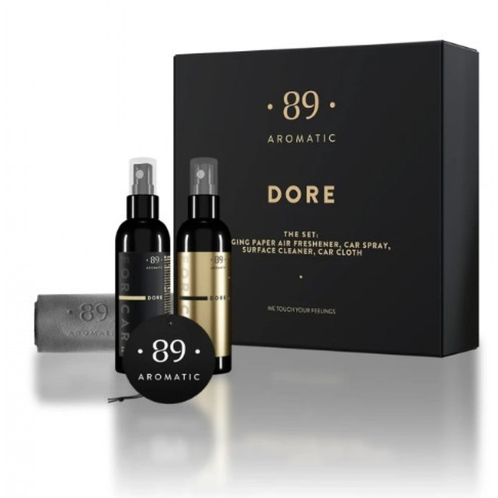 Комплект ухода за автомобилем "DORE" AROMATIC89