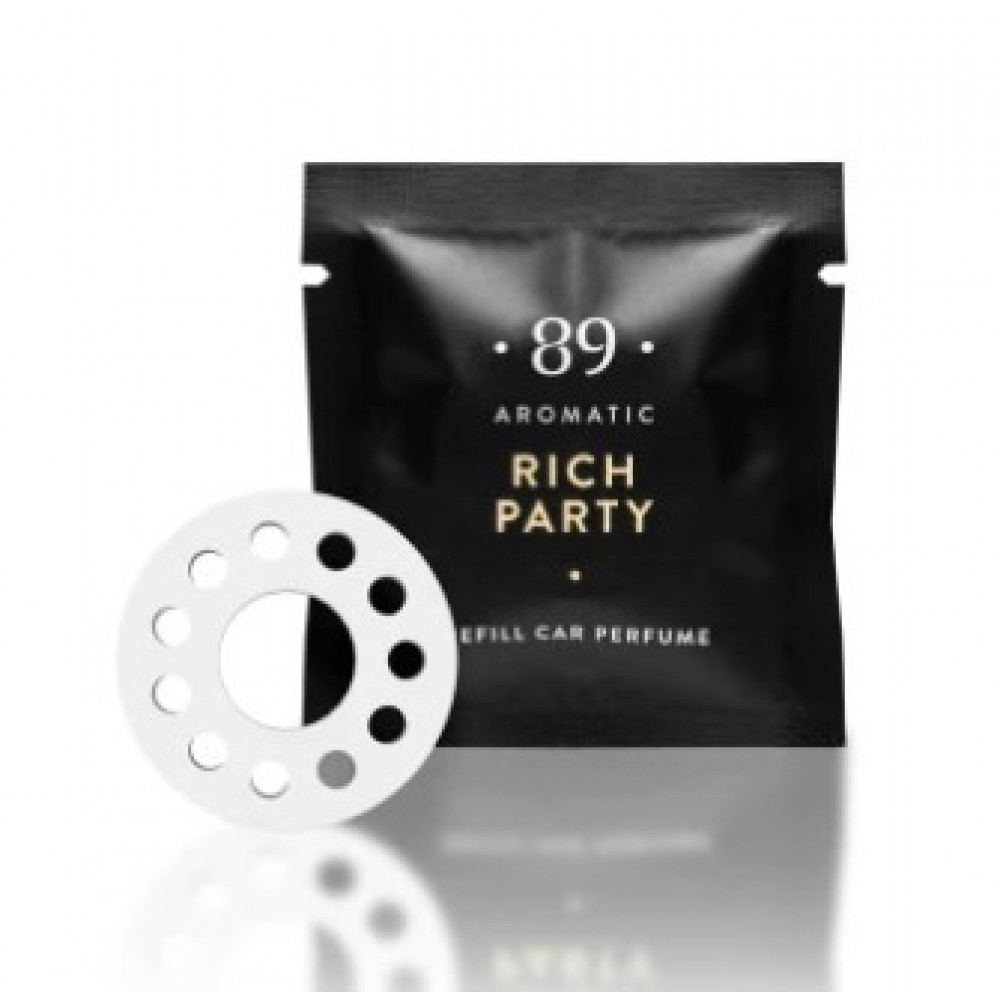 Auto gaisa atsvaidzinātāja kartridžs VENT CLIP REFILL "RICH PARTY" AROMATIC89 (1 gab.)