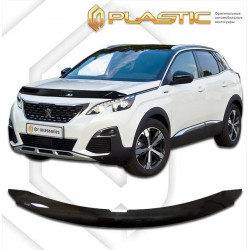 KAPOTA DEFLEKTORS MELNAIS PEUGEOT 3008 II (2017-…) CA-PLASTIC 