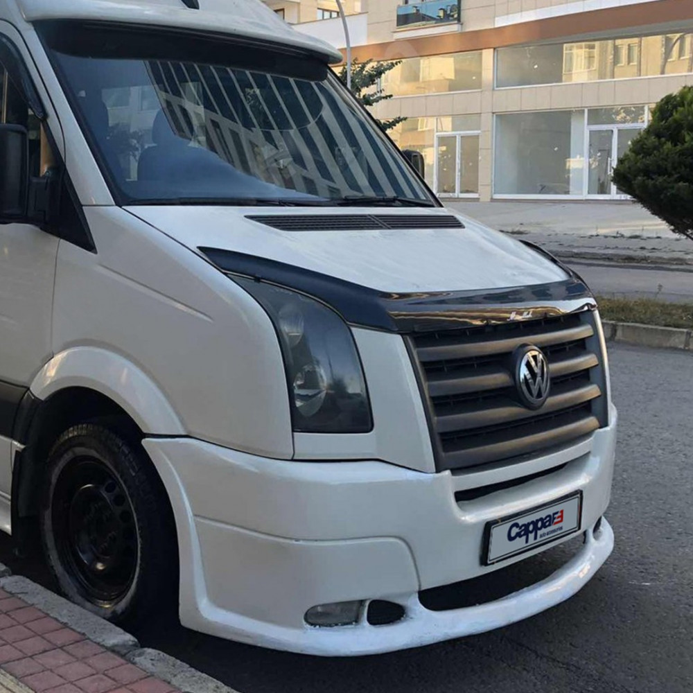 Дефлектор капота черный VW CRAFTER (2006-2012) CAPPA FE (EUROCAP) 