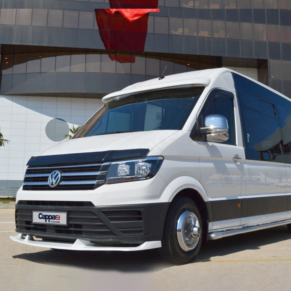 Дефлектор капота черный VW CRAFTER (2018-...) CAPPA FE (EUROCAP) 