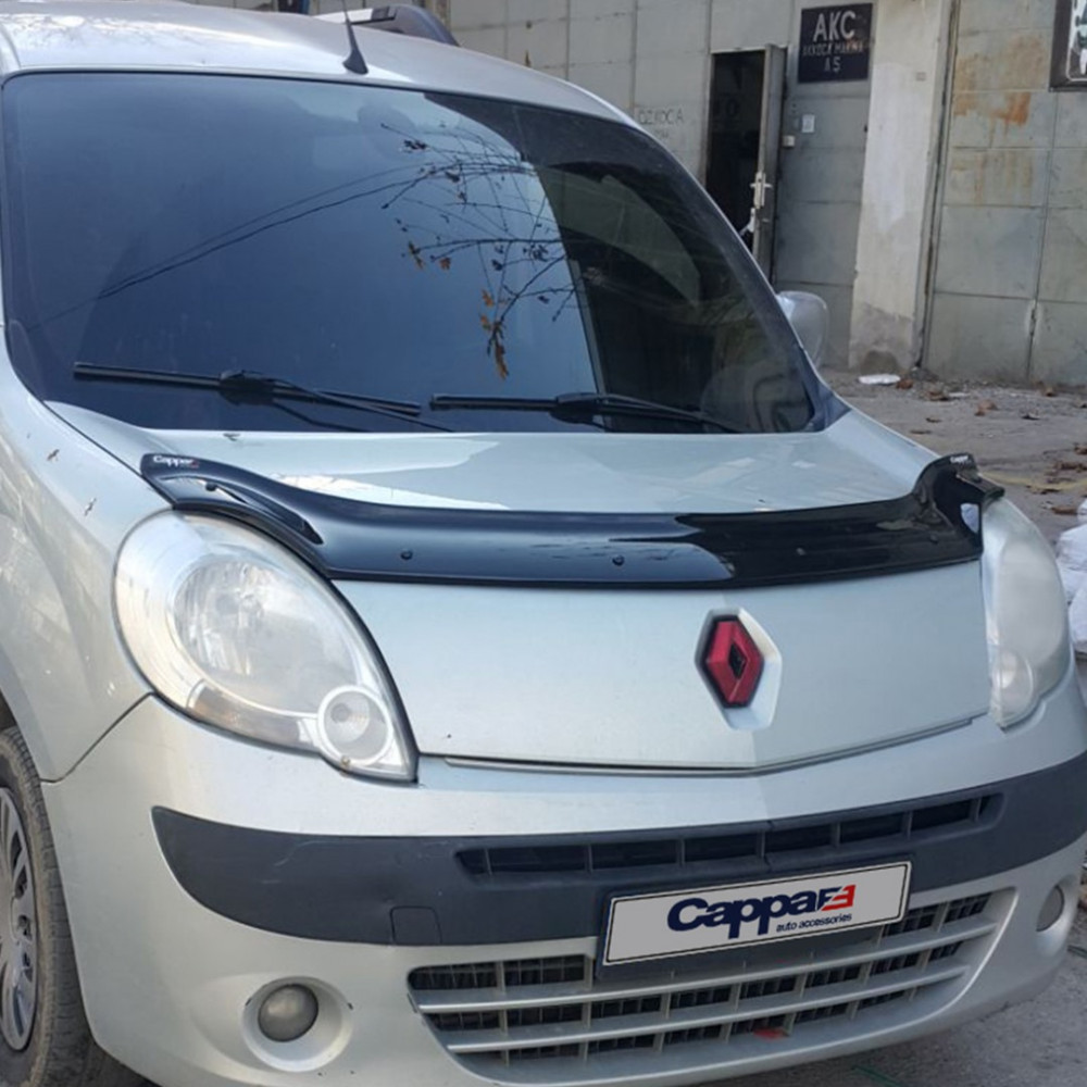 Дефлектор капота черный RENAULT KANGOO (2008-2014) CAPPA FE (EUROCAP) 