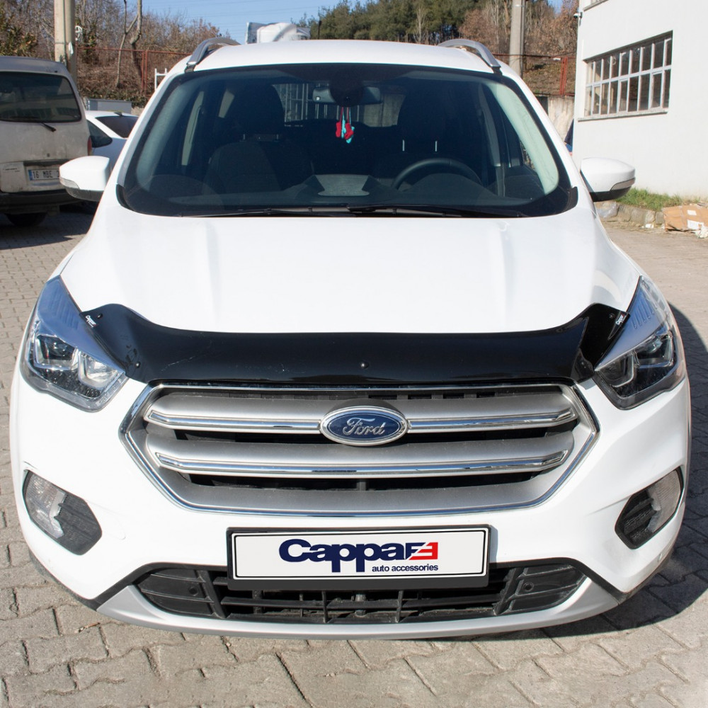 Дефлектор капота черный FORD KUGA (2017-2020) CAPPA FE (EUROCAP) 