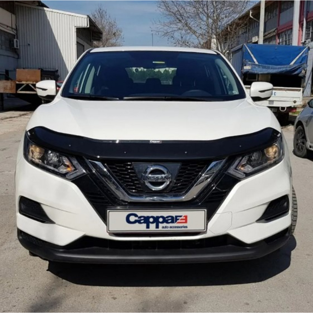 Kapota deflektors melnais NISSAN QASHQAI II Facelift (2017-2021) CAPPA FE (EUROCAP) 