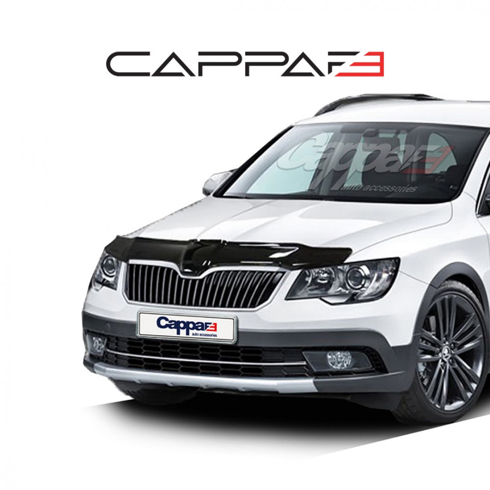 Kapota deflektors melnais ŠKODA SUPERB (2013-...) CAPPA FE (EUROCAP) 