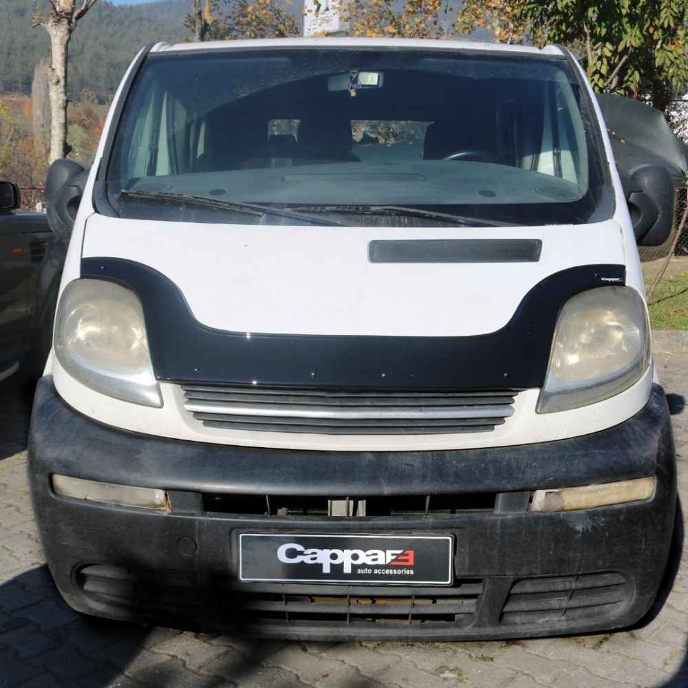 Дефлектор капота черный длинный RENAULT TRAFIC (2001-2014) CAPPA FE (EUROCAP) 