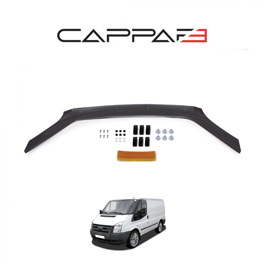 Дефлектор капота черный FORD TRANSIT (2006-2014) CAPPA FE (EUROCAP) 