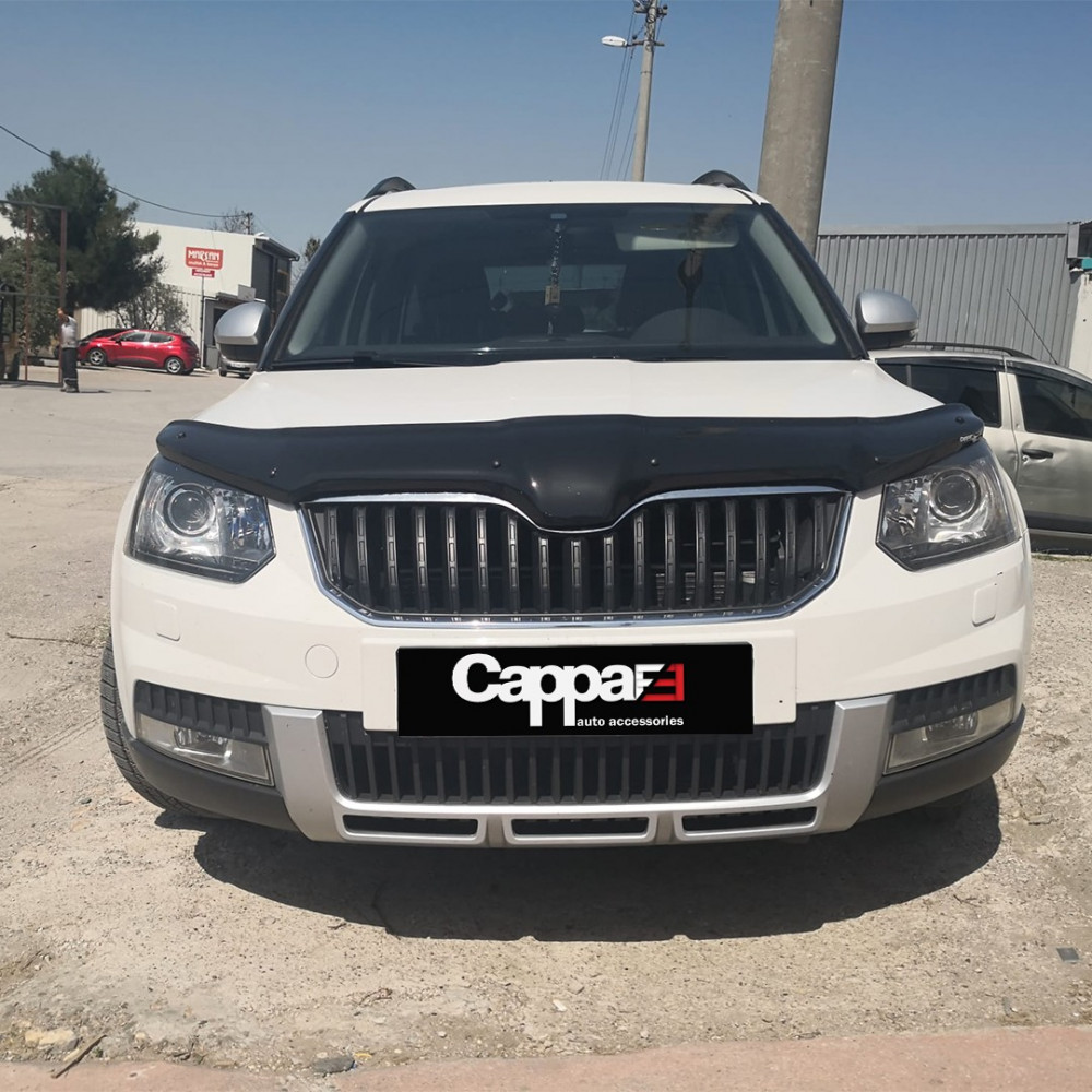 Kapota deflektors melnais SKODA YETI (2013-...) CAPPA FE (EUROCAP) 