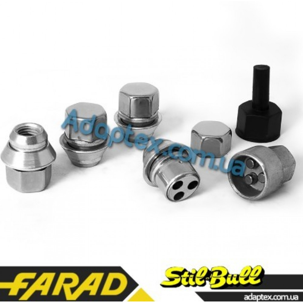 Slapti ratų veržlės 12x1.5x30mm FARAD STIL BULL 280 (kompl.)