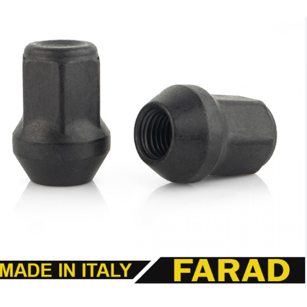 Wheel nut 12x1.5x29mm FARAD T2DA1/S BLACK