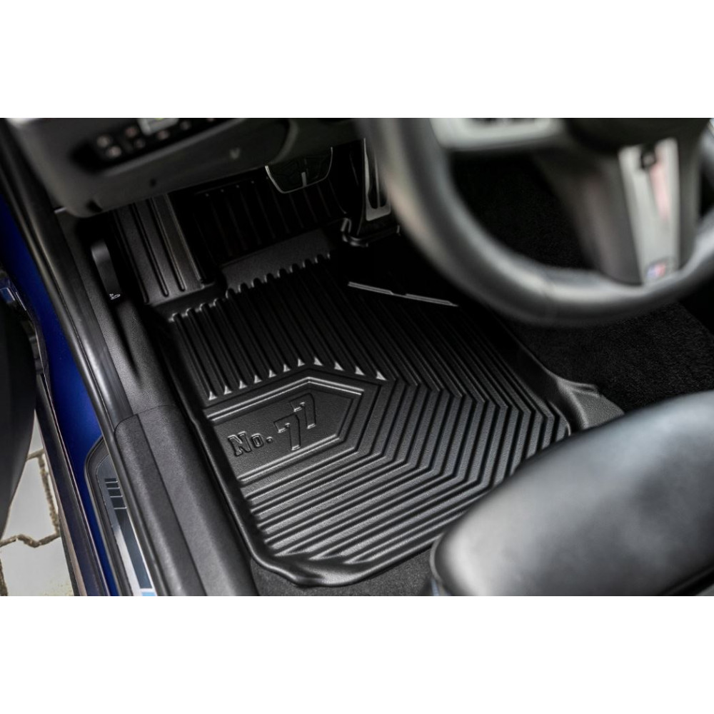 CAR RUBBER FLOOR MATS BLACK AUDI Q7 (2005-2015) NO.77 FROGUM