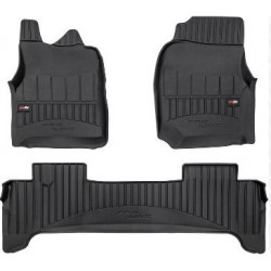 Car rubber floor mats black TOYOTA LAND CRUISER J100 (1998-2007) 3D FROGUM