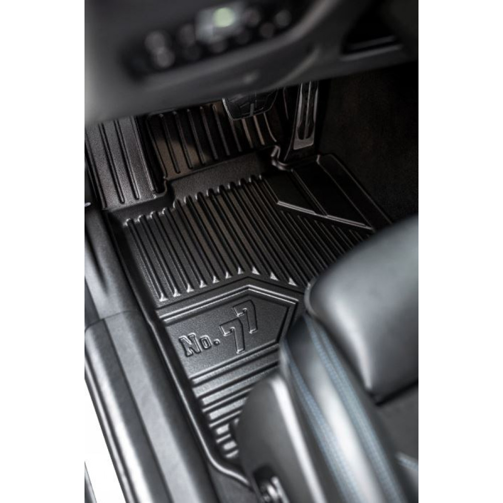 CAR RUBBER FLOOR MATS BLACK MB A-KLASS W176 (2012-2018 ) NO.77 FROGUM