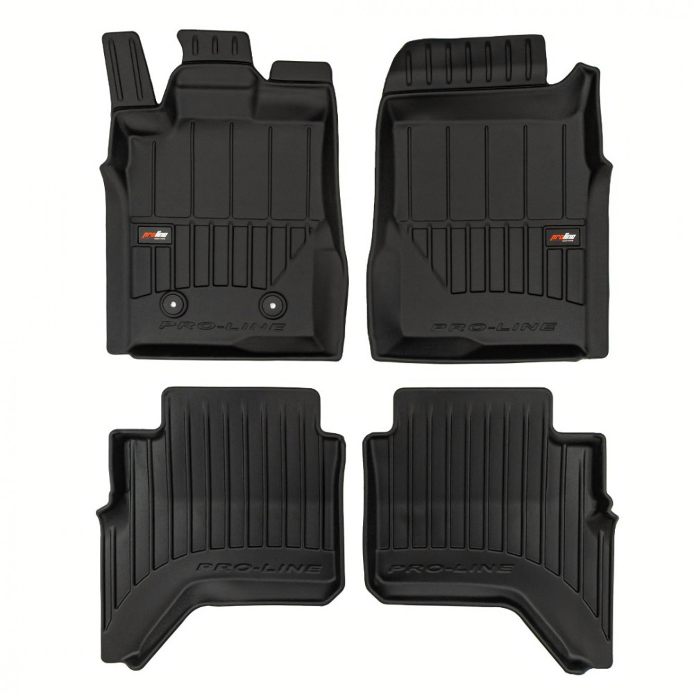Car floor mats black FORD RANGER IV (2022-...) 3D FROGUM Car floor mats black FORD RANGER IV (2022-...) 3D FROGUM