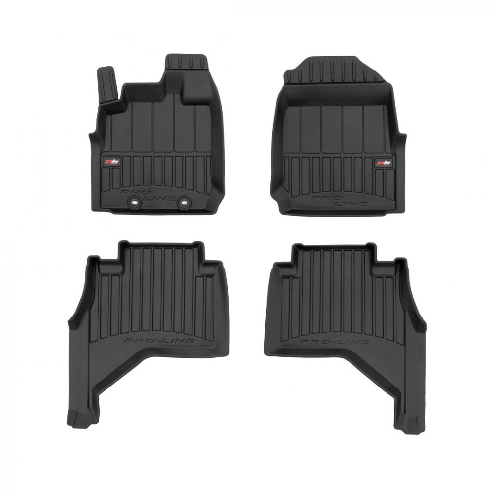 Car floor mats black ISUZU D-MAX III Double Cab (2019-...) 3D FROGUM