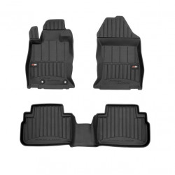 Car rubber floor mats black SUBARU FORESTER (2018-...) 3D FROGUM