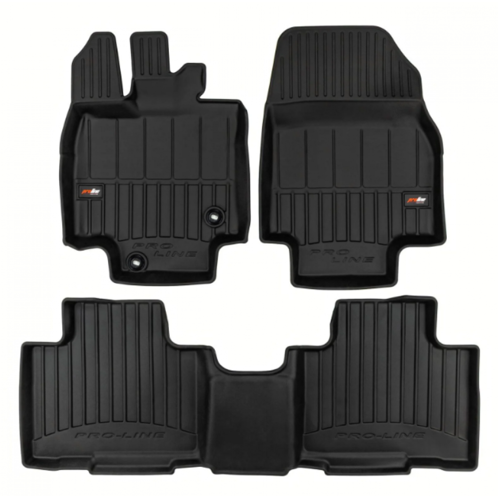 Auto kummimatid mustad TOYOTA HIGHLANDER (2019-...) 3D FROGUM Auto kummimatid mustad TOYOTA HIGHLANDER (2019-...) 3D FROGUM