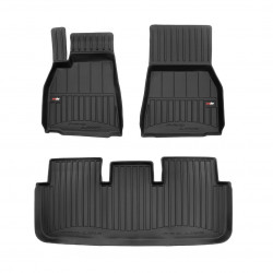 Auto kummimatid mustad TESLA Model S (2021-...) 3D FROGUM