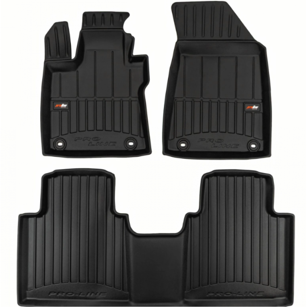 Car floor mats black MG HS II (2024-...) 3D FROGUM