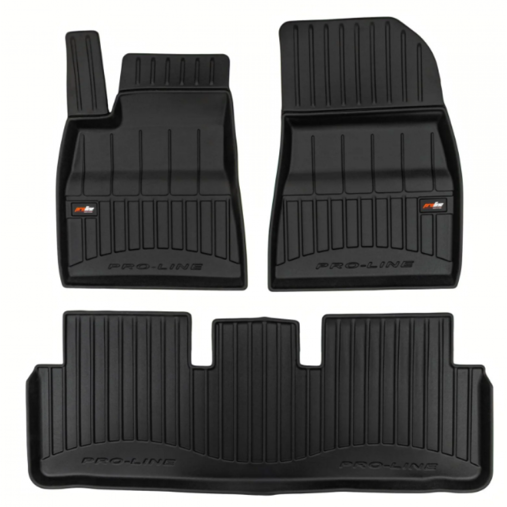 Auto kummimatid mustad TESLA Model 3 Facelift (2024-...) 3D FROGUM
