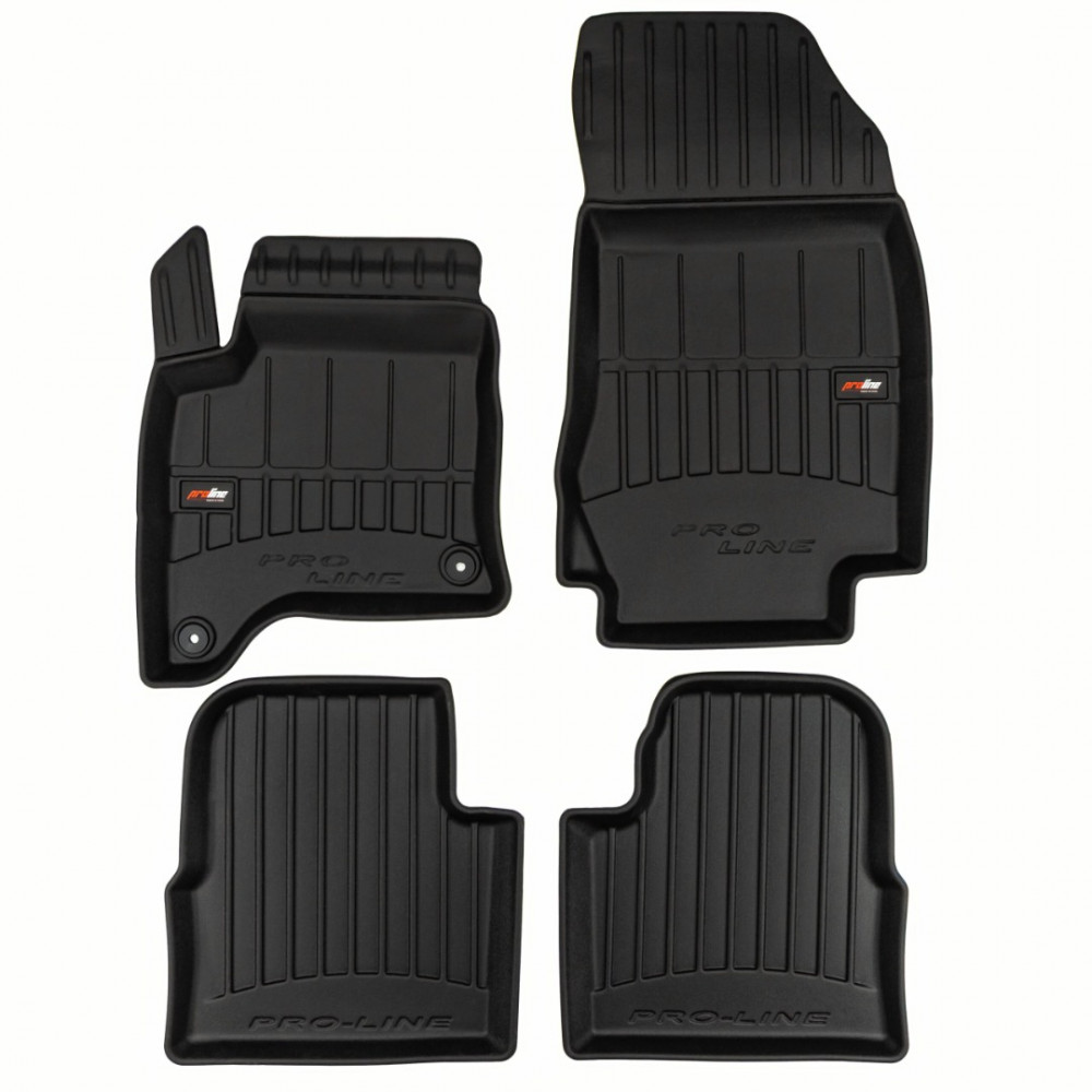 Автоковрики резиновые черные PEUGEOT 2008 II Hybrid (2024-...) 3D FROGUM