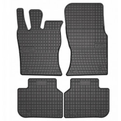 Car rubber floor mats black JAGUAR XF II (2015-2020) NEGRO