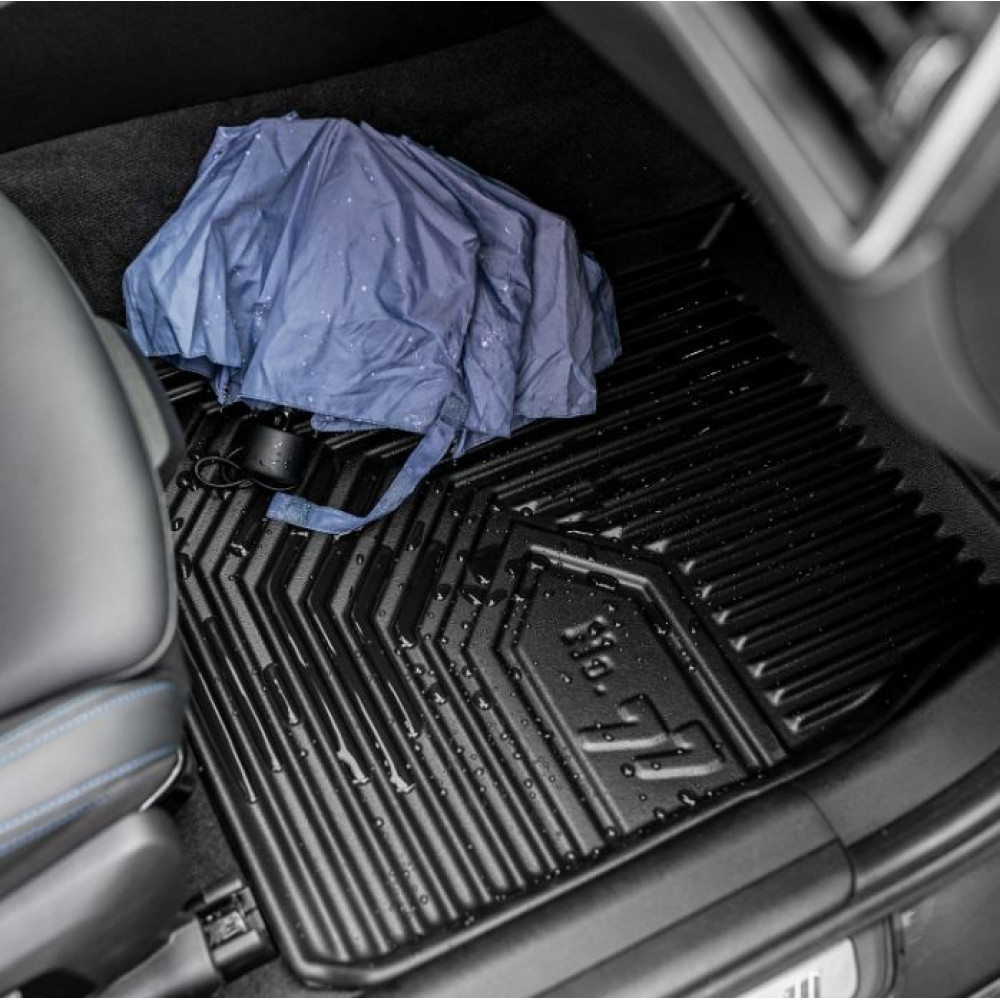 CAR RUBBER FLOOR MATS BLACK SKODA KAMIQ (2019-...) NO.77 FROGUM