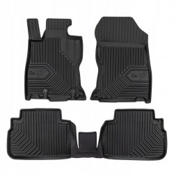 CAR RUBBER FLOOR MATS BLACK SUBARU FORESTER (2018-2024) NO.77 FROGUM