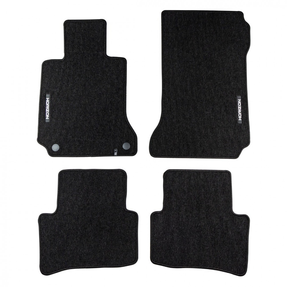 Автоковрики тканевые черные MB C-Class W204 (2007-2014) HORIZON HR424029