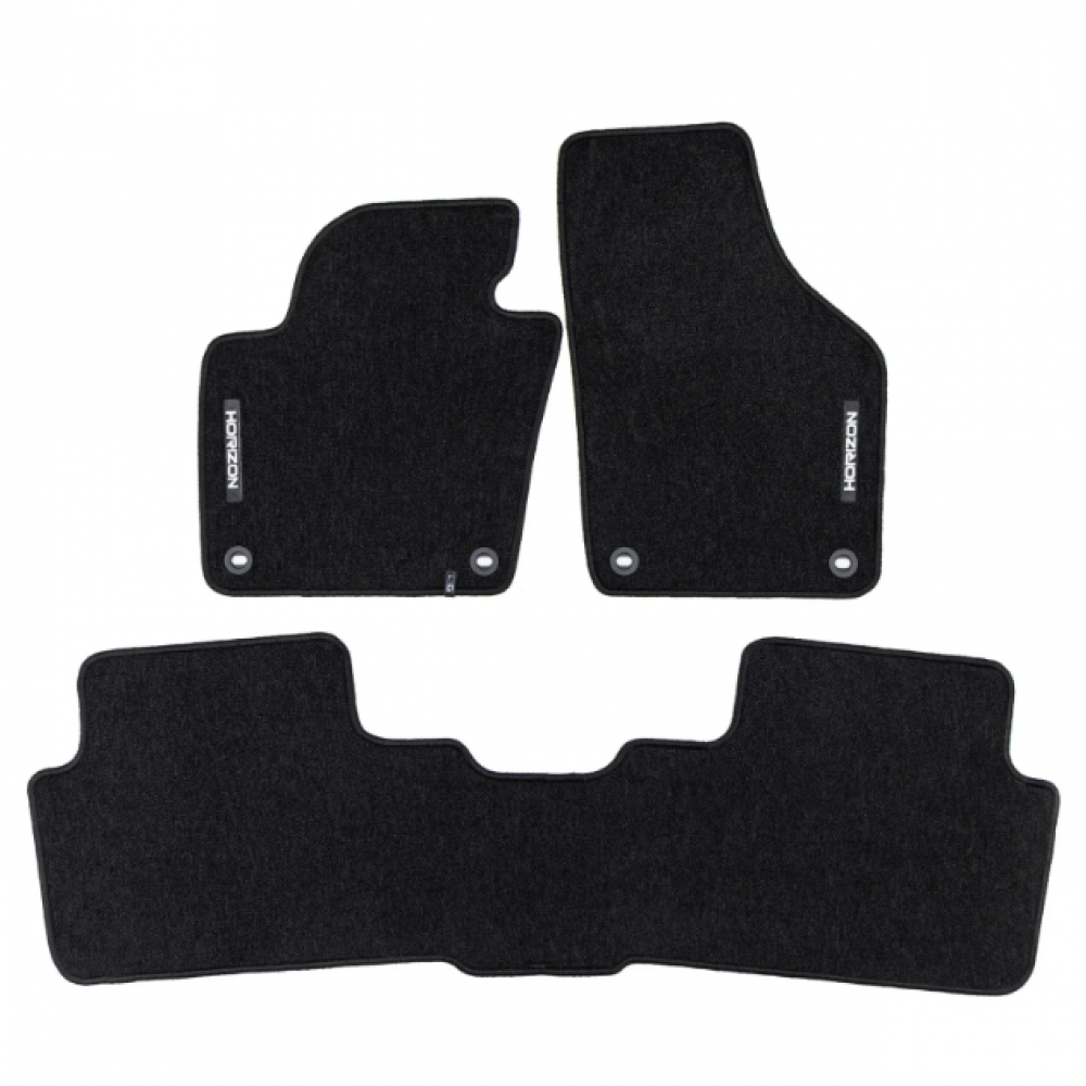 Auto tekstiilmatid mustad SEAT Alhambra (2010-2020) HORIZON HR466357