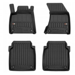 CAR RUBBER FLOOR MATS BLACK AUDI A8 LONG (2010-2017) 3D FROGUM 