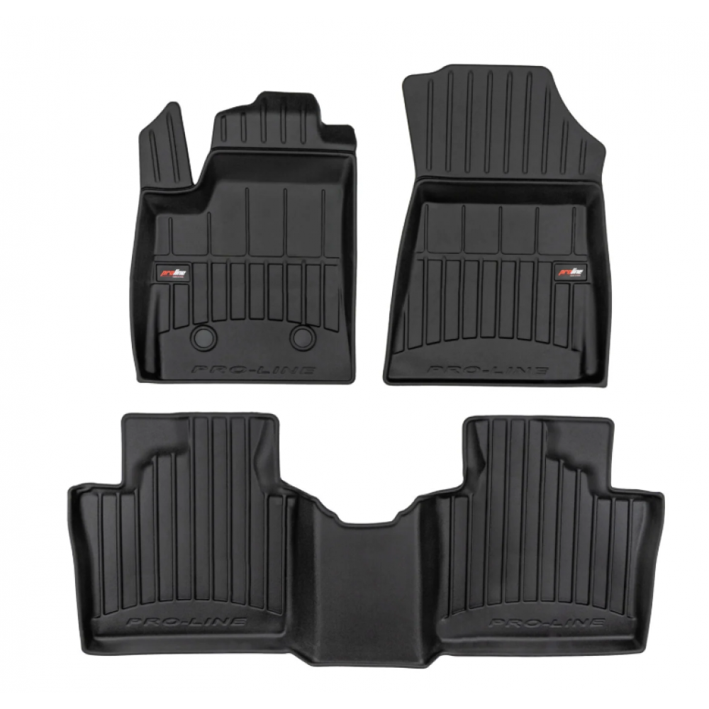 Car floor mats black RENAULT ESPACE VI (2023-...) 3D FROGUM Car floor mats black RENAULT ESPACE VI (2023-...) 3D FROGUM