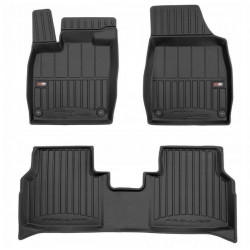 CAR RUBBER FLOOR MATS BLACK VW ID.4/ID.5/AUDI Q4 E-tron (2021-... ) 3D FROGUM