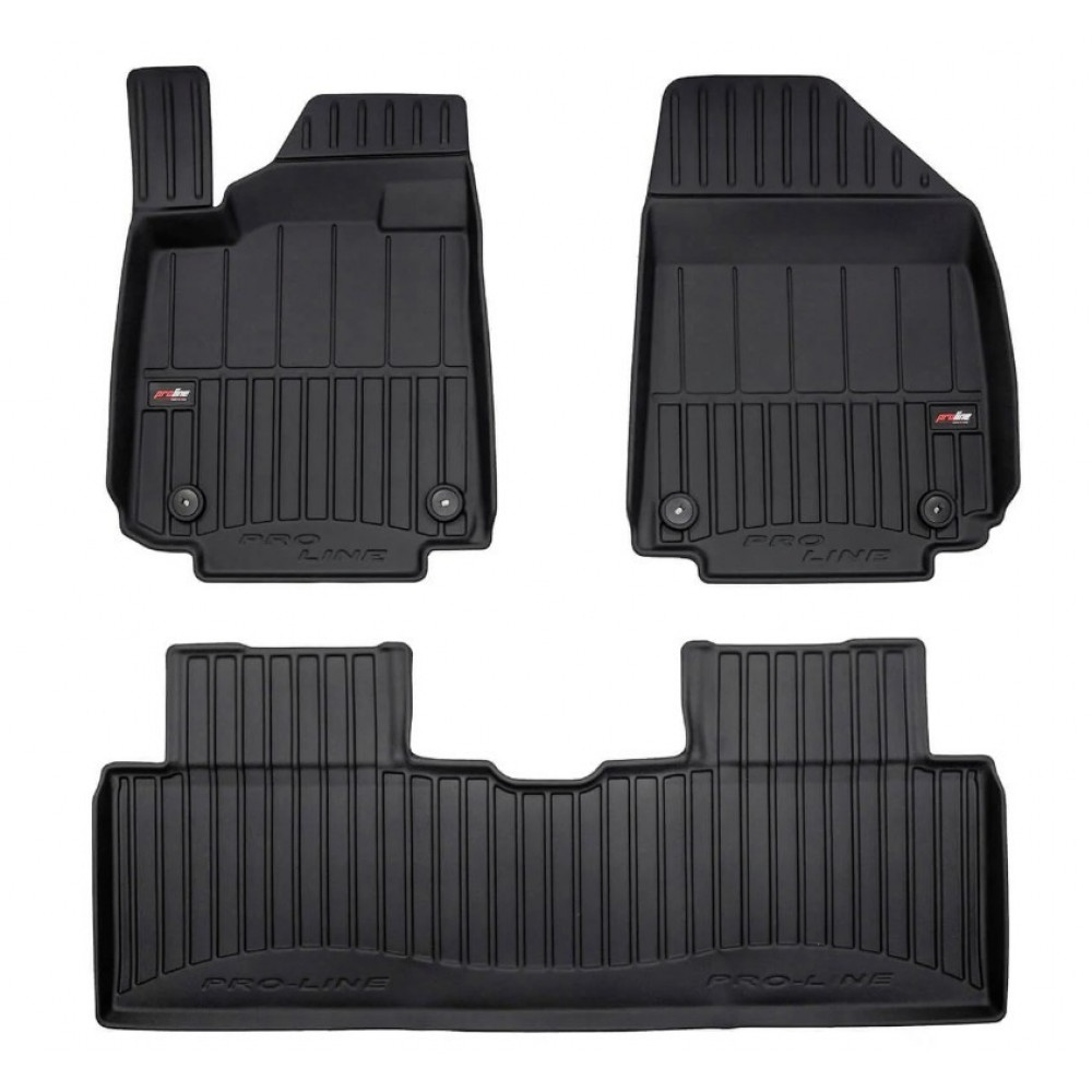 Auto kummimatid mustad HYUNDAI IONIQ 6 (2022-...) 3D FROGUM