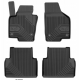 CAR RUBBER FLOOR MATS BLACK VOLKSWAGEN SHARAN II (5s.)(2010-...) NO.77 FROGUM