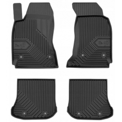 CAR RUBBER FLOOR MATS BLACK AUDI A4 B5 (1994-2001) NO.77 FROGUM