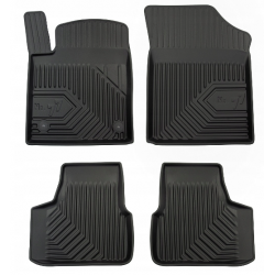 CAR RUBBER FLOOR MATS BLACK SKODA CITIGO (2011-...) NO.77 FROGUM