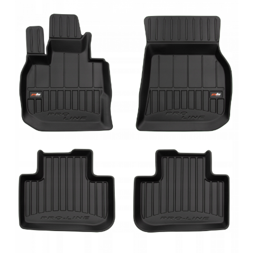 CAR RUBBER FLOOR MATS BLACK BMW X4 G02 (2018-…) 3D FROGUM 