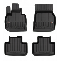 CAR RUBBER FLOOR MATS BLACK BMW X4 G02 (2018-…) 3D FROGUM 