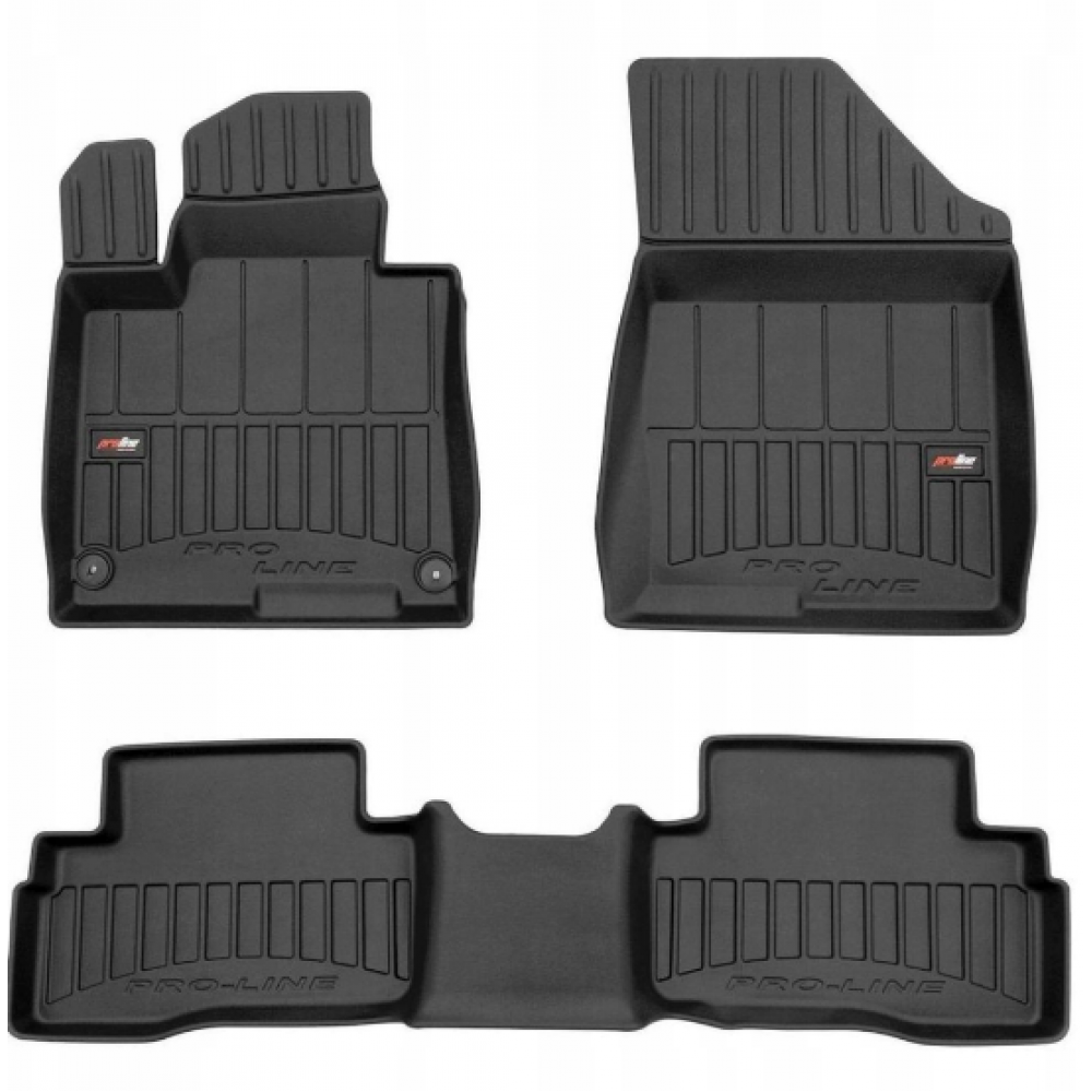 CAR RUBBER FLOOR MATS BLACK KIA SPORTAGE Hybrid (2021-...) 3D FROGUM