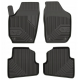 CAR RUBBER FLOOR MATS BLACK SKODA FABIA II (2007-2014) NO.77 FROGUM