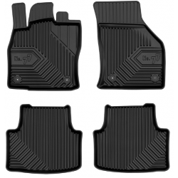 CAR RUBBER FLOOR MATS BLACK SKODA OCTAVIA IV (2020-...) NO.77 FROGUM