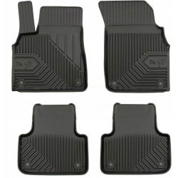 CAR RUBBER FLOOR MATS BLACK AUDI Q7  II (2015-...) NO.77 FROGUM