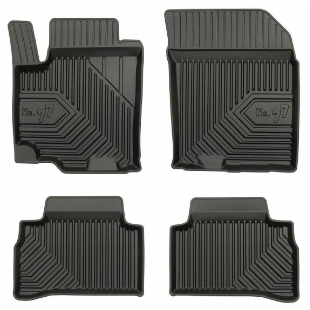 CAR RUBBER FLOOR MATS BLACK SUZUKI VITARA (2014-...) NO.77 FROGUM