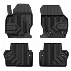 CAR RUBBER FLOOR MATS BLACK VOLVO V70 III (2007-2016) NO.77 FROGUM