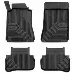 CAR RUBBER FLOOR MATS BLACK MERCEDES C-KLASS W203 (2000-2007) NO.77 FROGUM