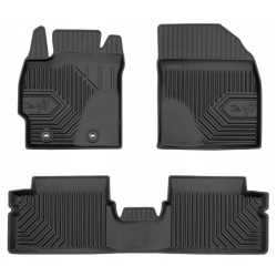 CAR RUBBER FLOOR MATS BLACK TOYOTA AURIS I (2006-2013) NO.77 FROGUM