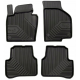 CAR RUBBER FLOOR MATS BLACK VOLKSWAGEN PASSAT B6 (2005-2010) NO.77 FROGUM